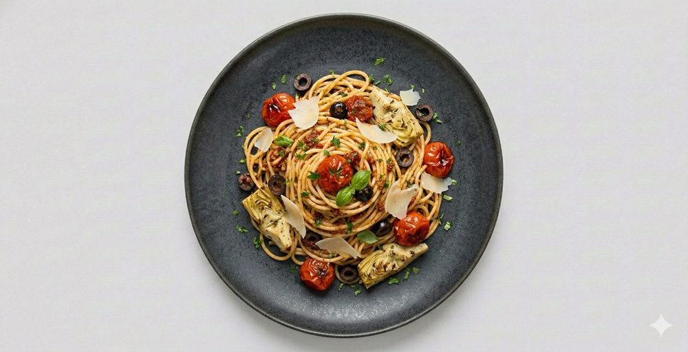 Vega spaghetti, afbeelding gemaakt met AI