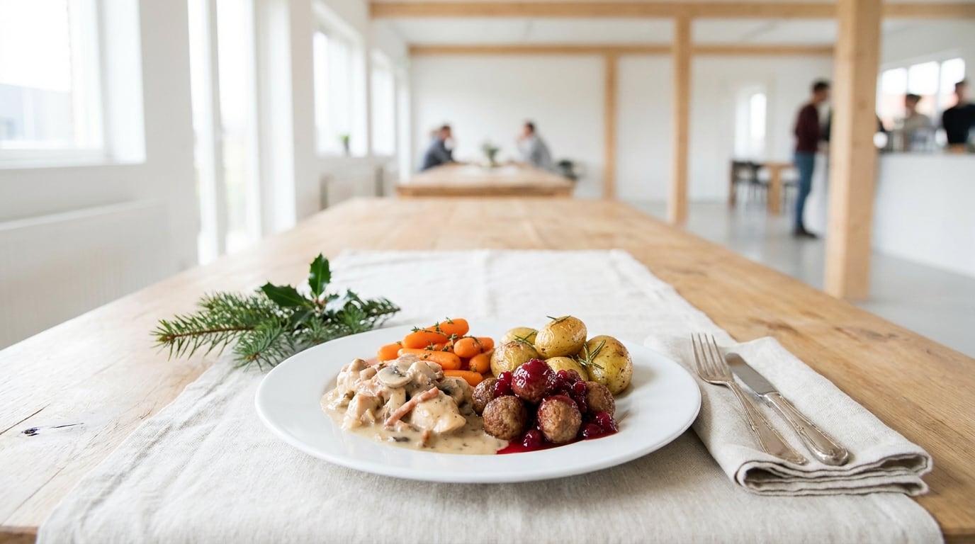 Kerstbuffet of kerstborrel voor uw personeel: planning en prijzen, afbeelding gemaakt met AI